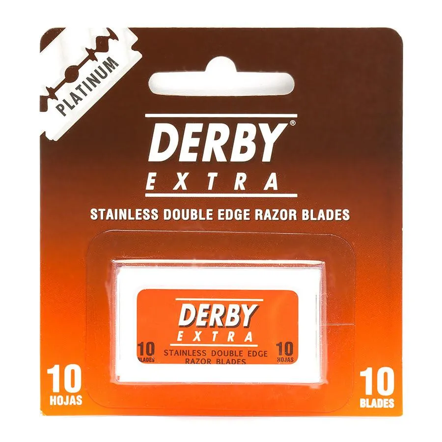 10 Derby Platinum Double-Edge Stainless Safety Razor Blades