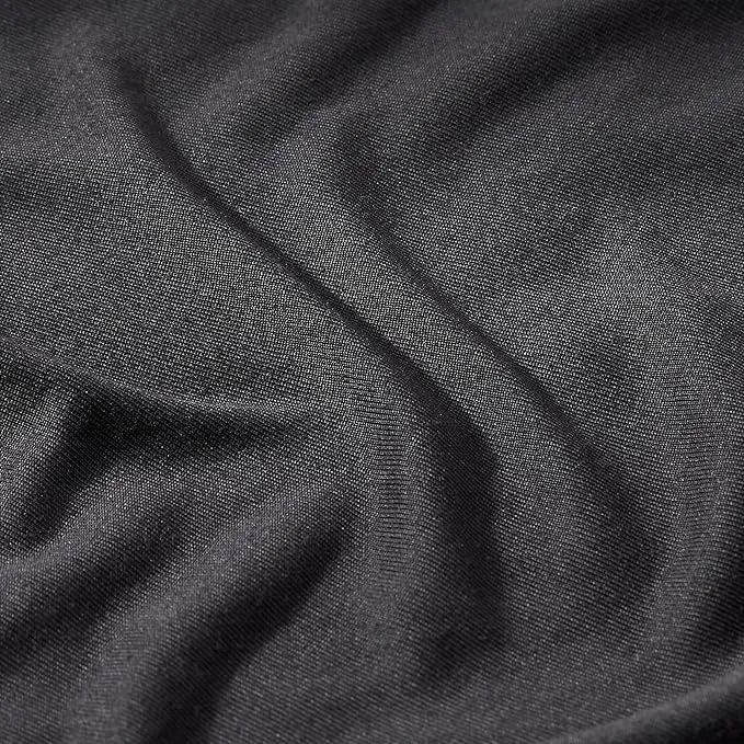 100% Microfiber Jersey Knit Comforter Set Duvet Set with Pillow Shams Black