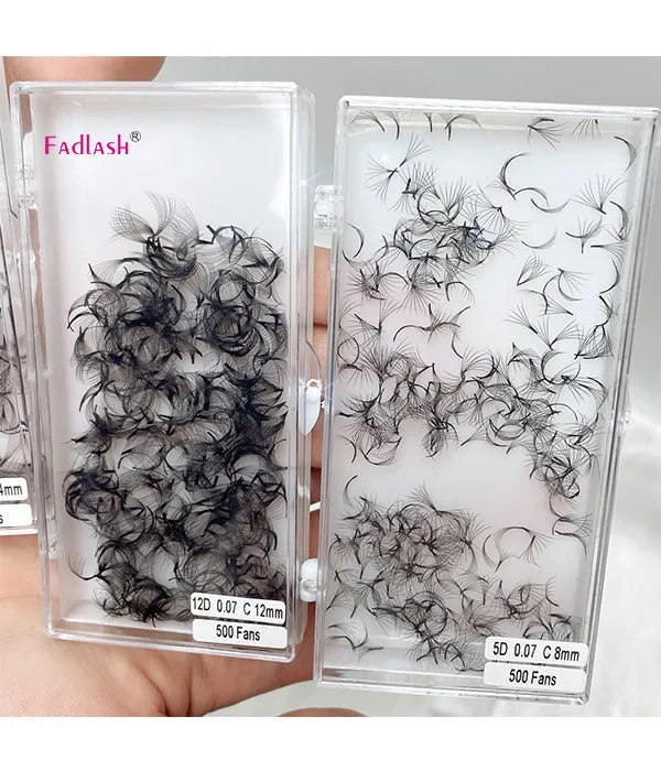 10D Handmade Loose Promade Fans Lashes -500 Fans