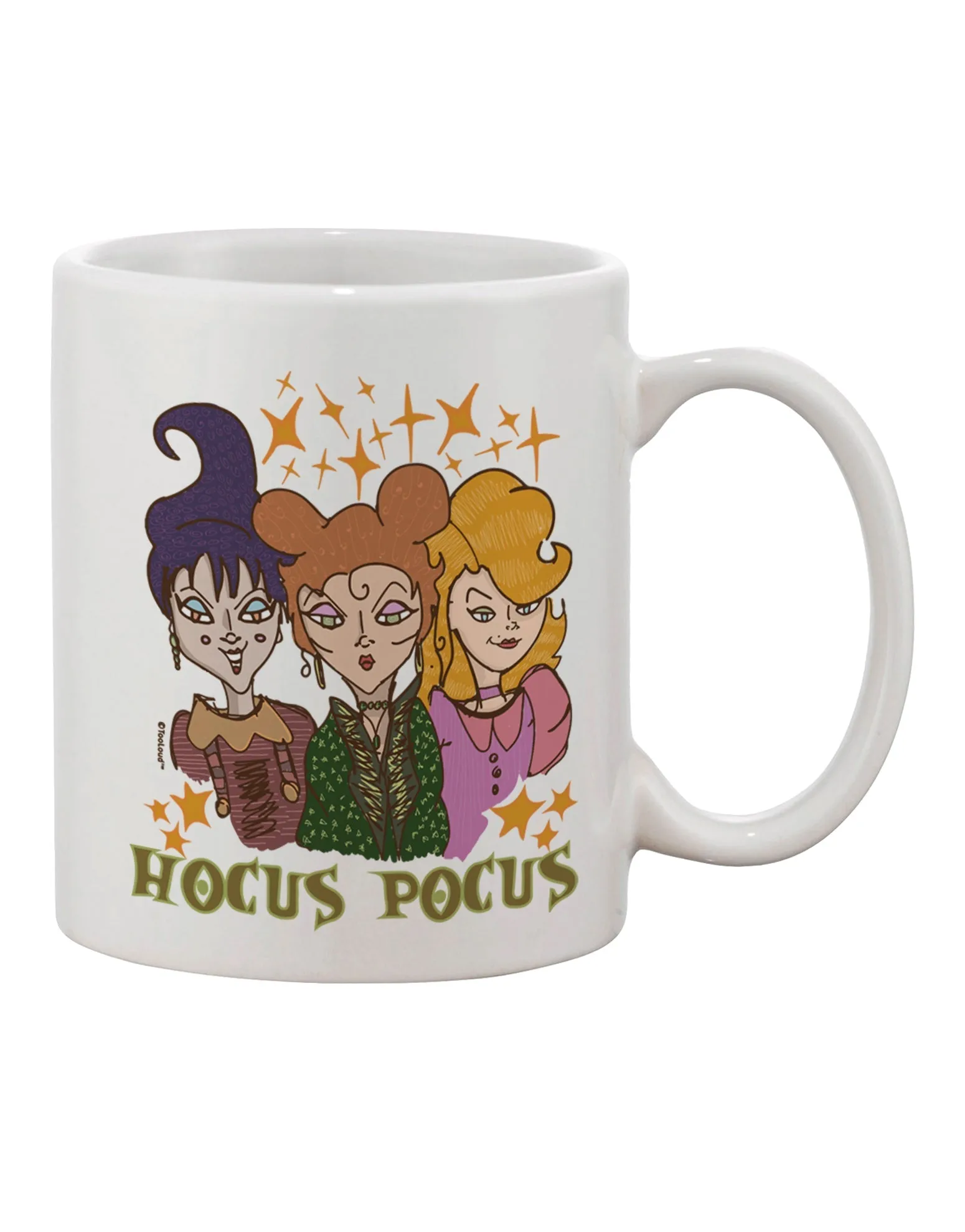 11 oz Hocus Pocus Witches Printed Coffee Mug - Expertly Crafted Drinkware