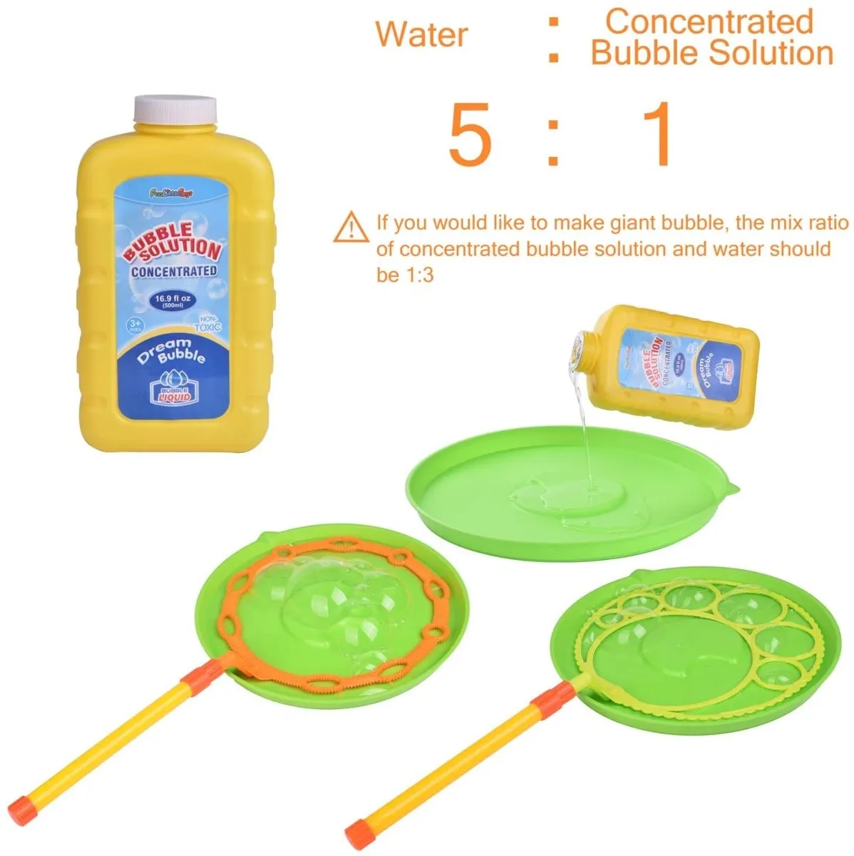 14 Pcs Big Bubbles Maker with Bubble Solutions-Wholesale