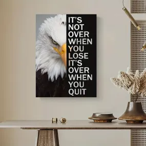 1pc Motivational Eagles Fans Canvas Wall Art| Inspirational Wall Art| Artwork Home Décor No Framed