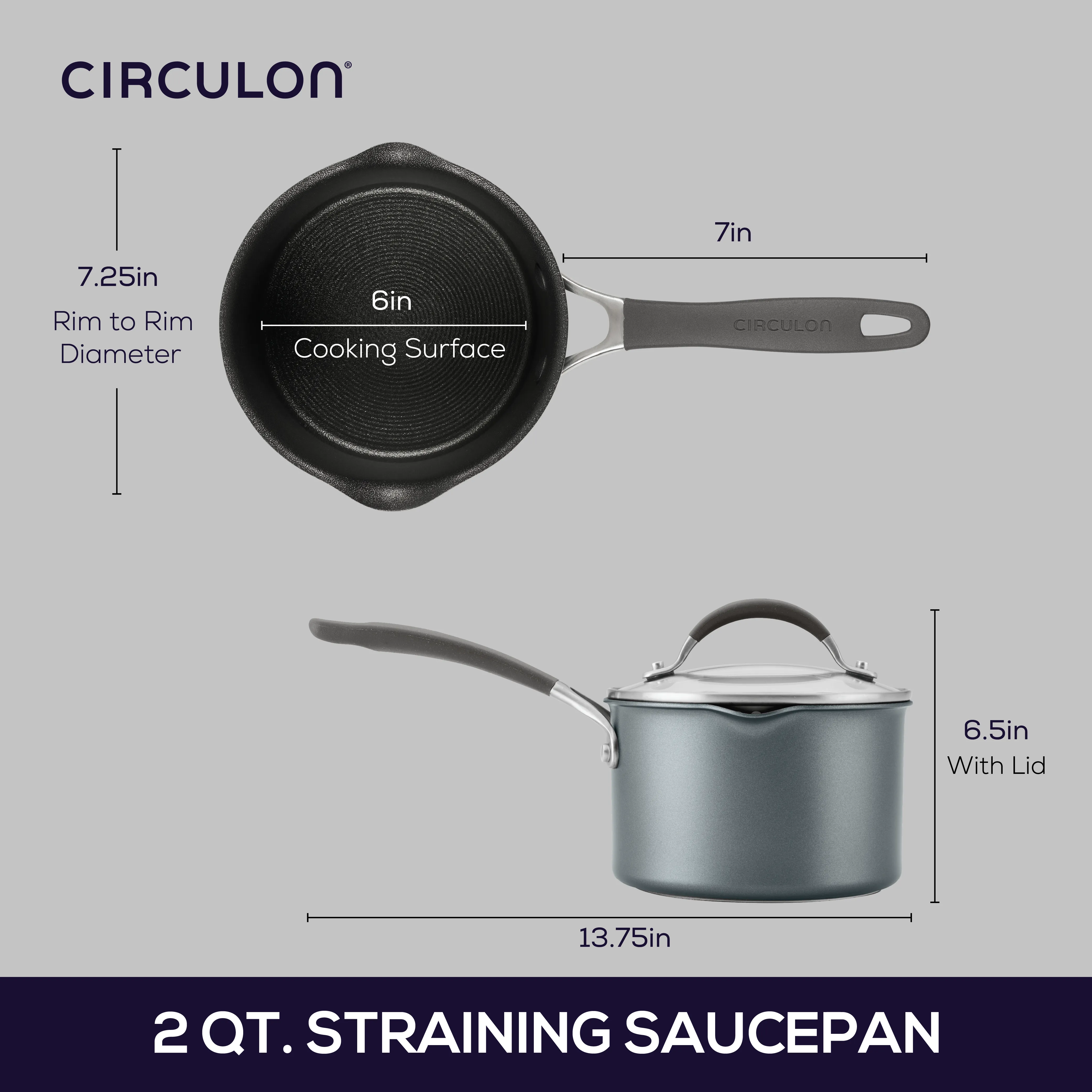 2-Quart A1 ScratchDefense™️ Nonstick Sauce Pan with Lid