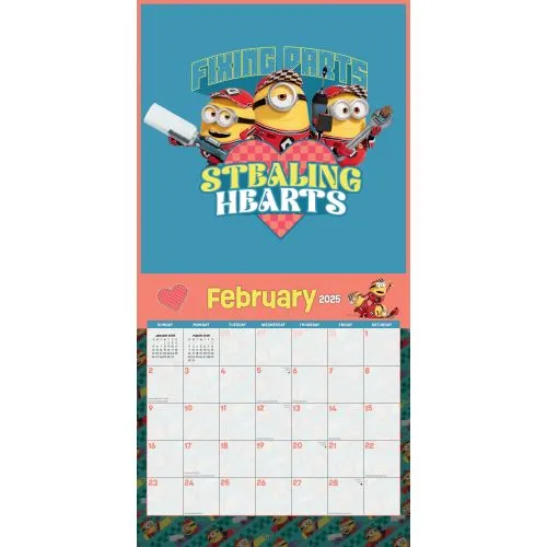 2025 Despicable Me 4 Wall Calendar