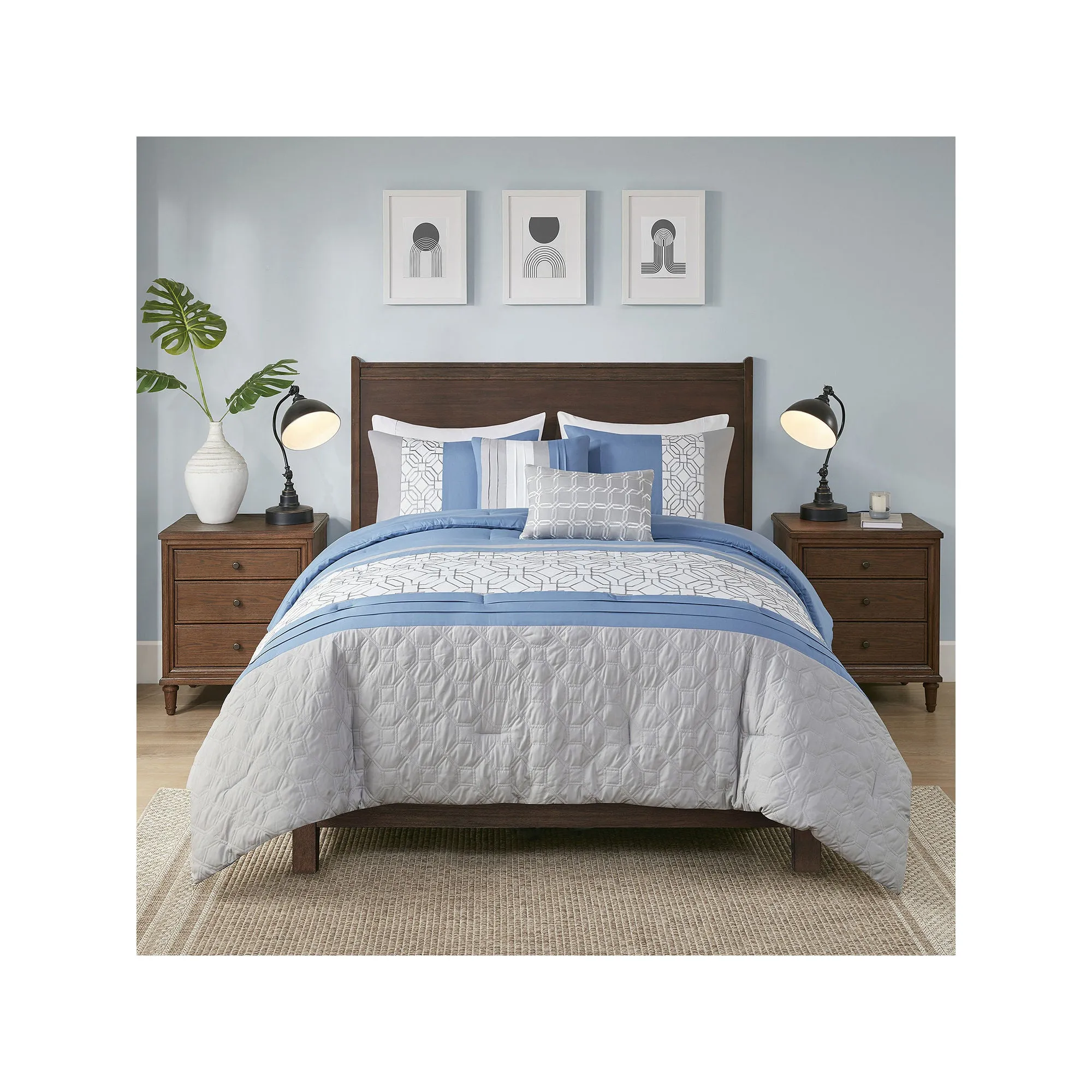 510 Design Shane 5-Pc. Comforter Set - BLUE ONE SIZE