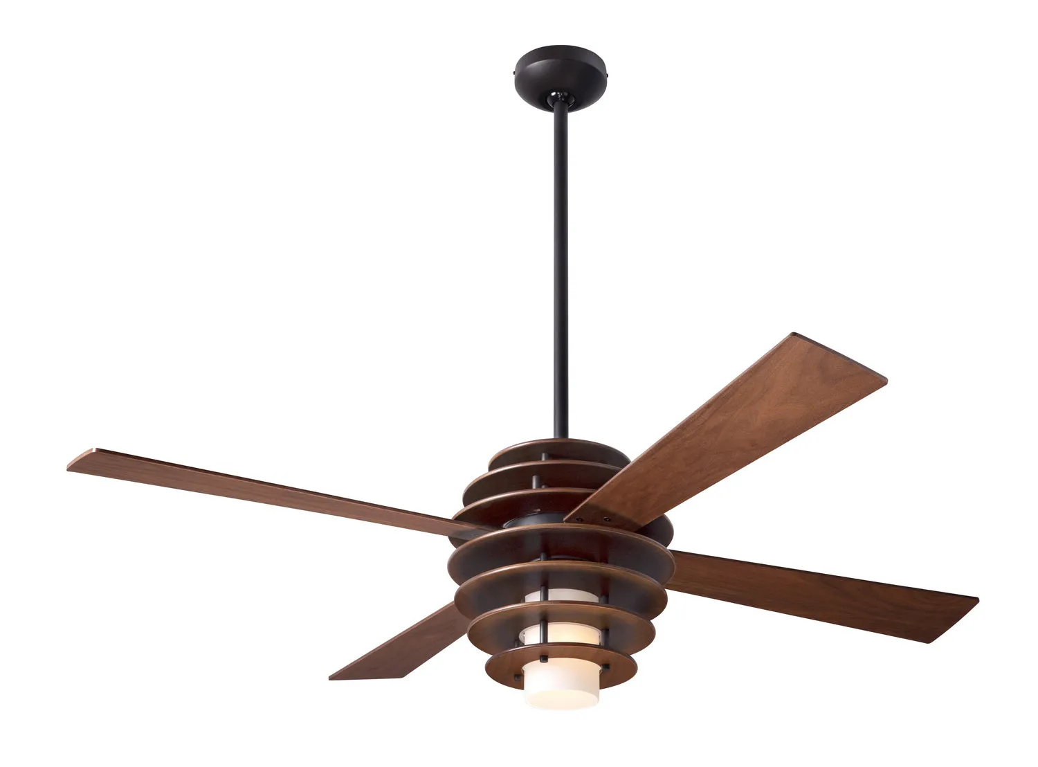 52" Ceiling Fan from the Stella Collection in Mahogany/Dark Bronze Finish by Modern Fan Co