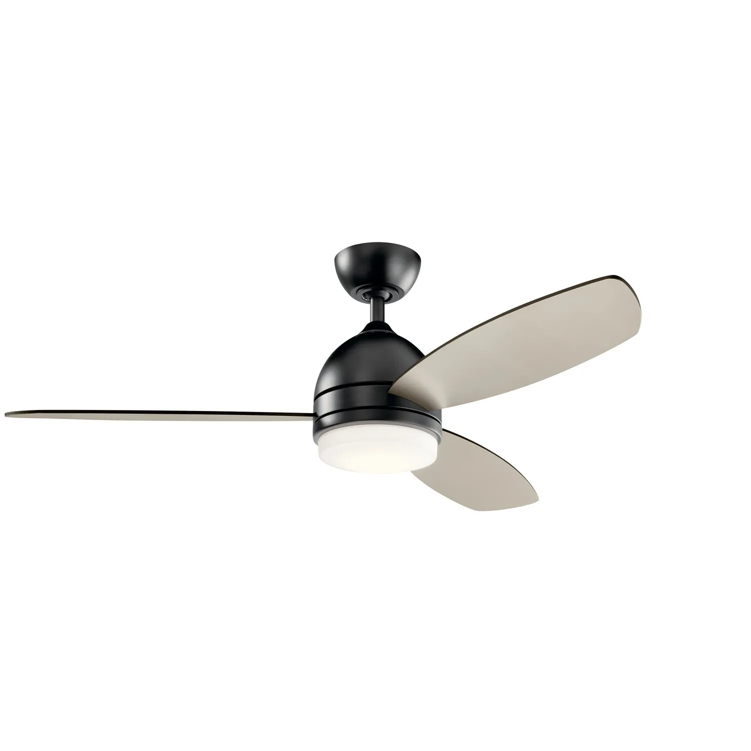 52"Ceiling Fan from the Vassar Collection in Satin Black Finish by Kichler