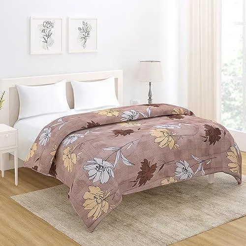 AC Comforter and Bedding Set for Double Bed, Cedar Brown Calandeula