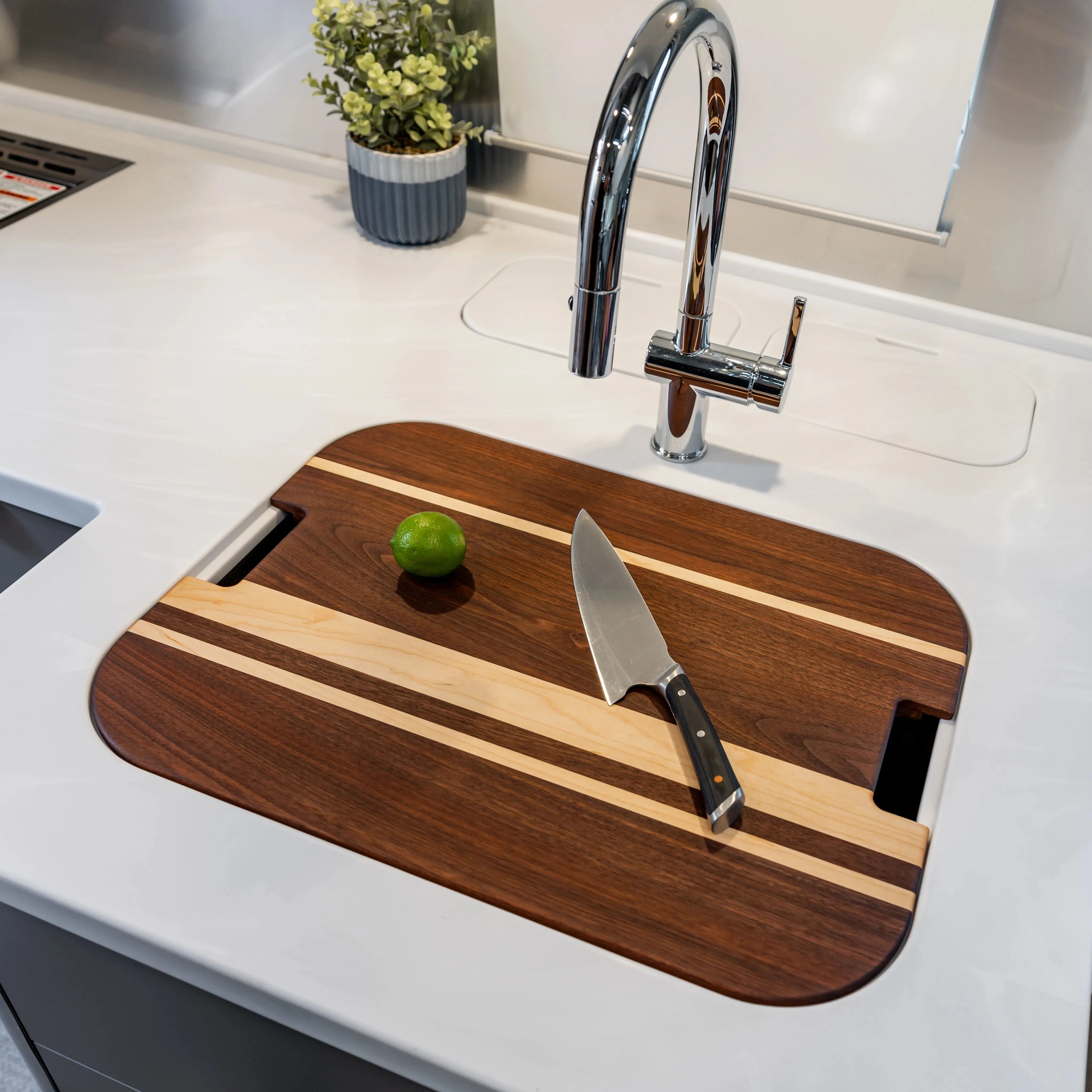 Airstream Custom Sink Cutting Boards for Caravel Travel Trailers