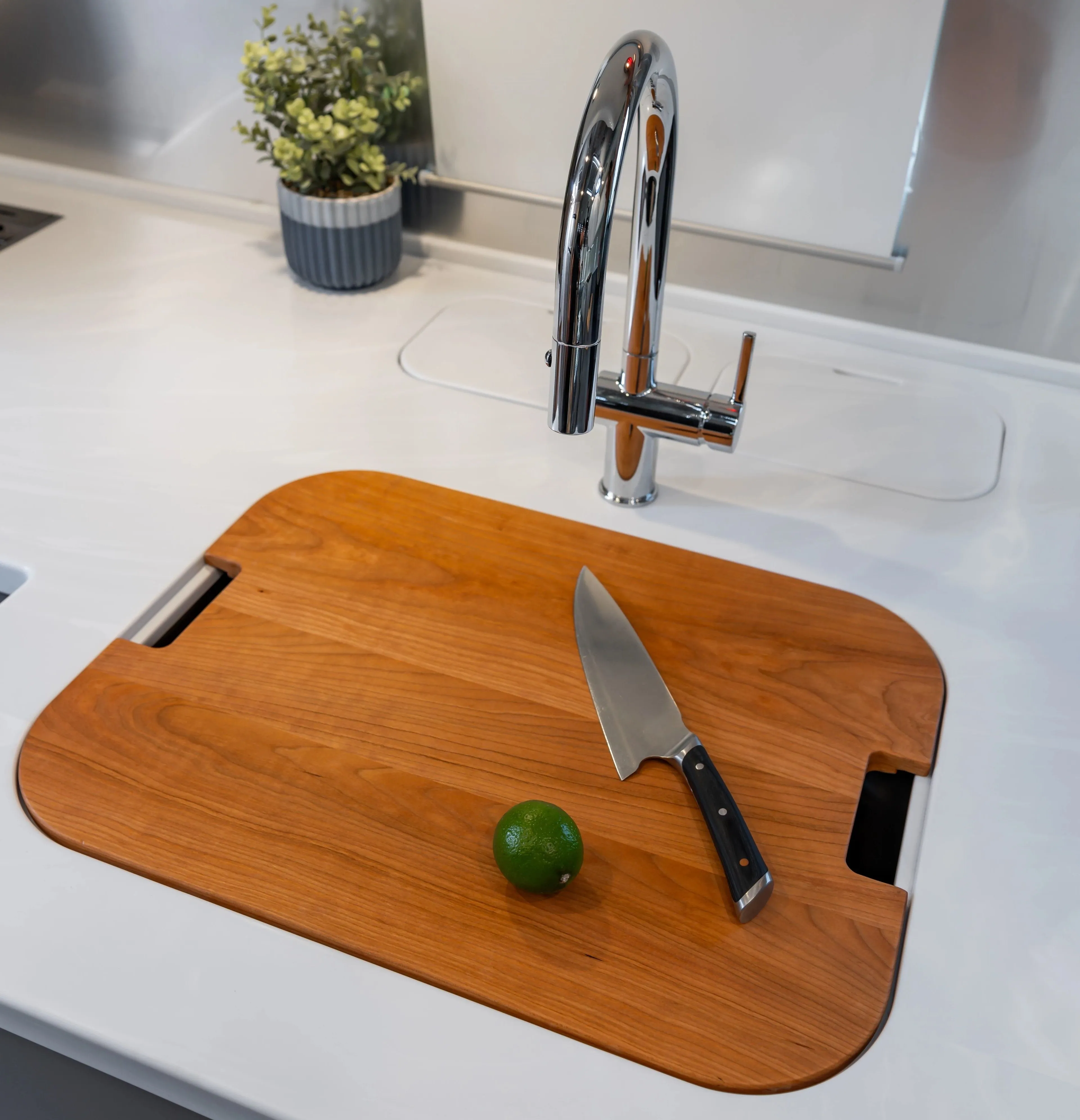 Airstream Custom Sink Cutting Boards for Caravel Travel Trailers