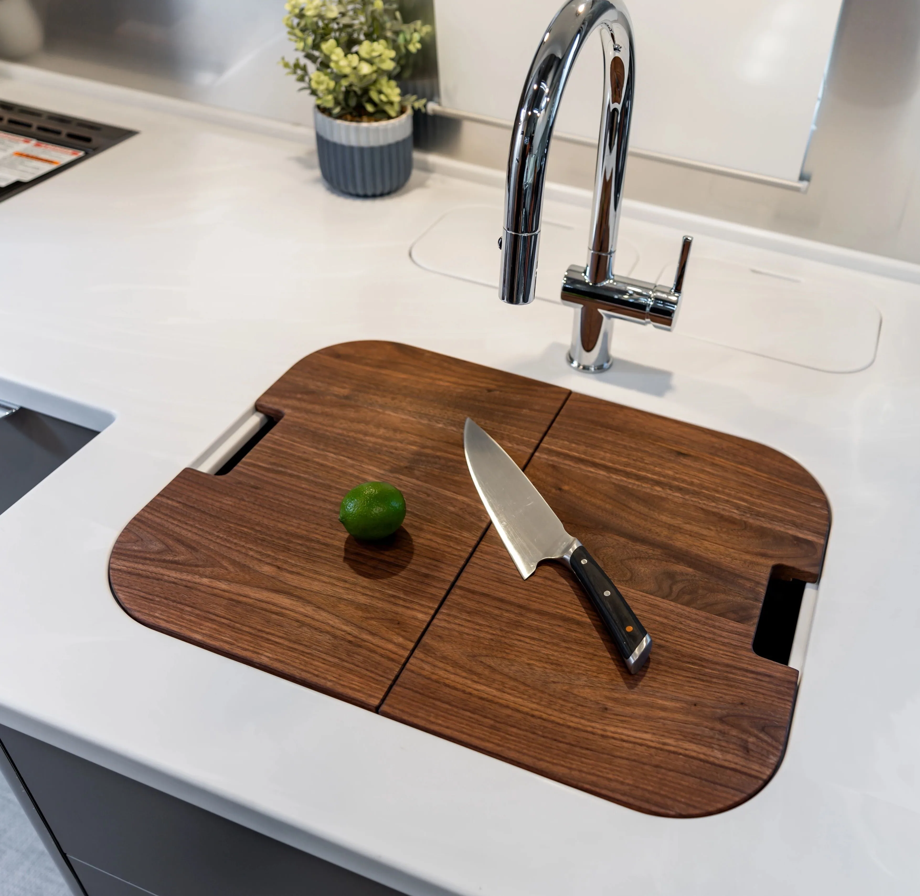 Airstream Custom Sink Cutting Boards for Caravel Travel Trailers