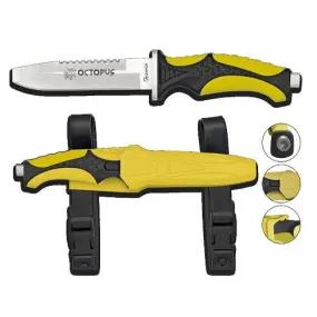 ALBAINOX KNIFE, DIVING OCTOPUS - YELLOW