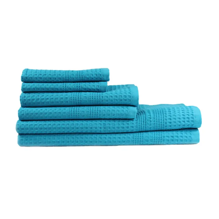 Aqua Towel Set in Gift Bag, Classic Style