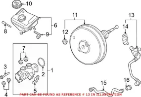 Audi Brake Vacuum Hose 4M1611931E