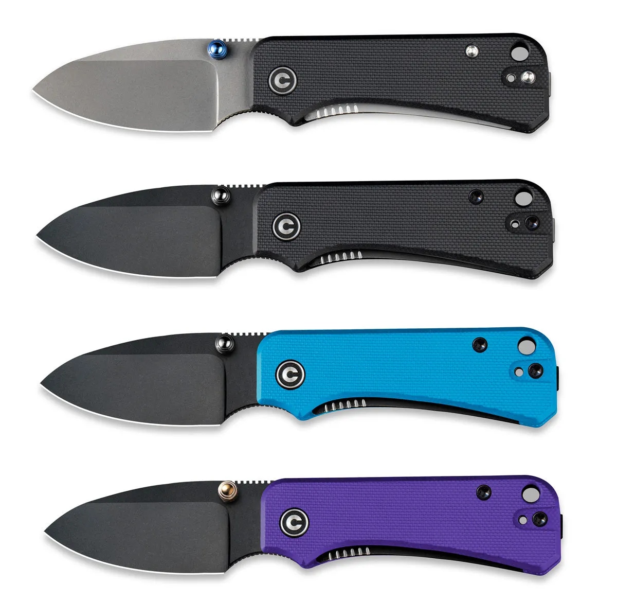 Baby Banter Pocket Knife - Purple G10 - Black Stonewash Nitro V