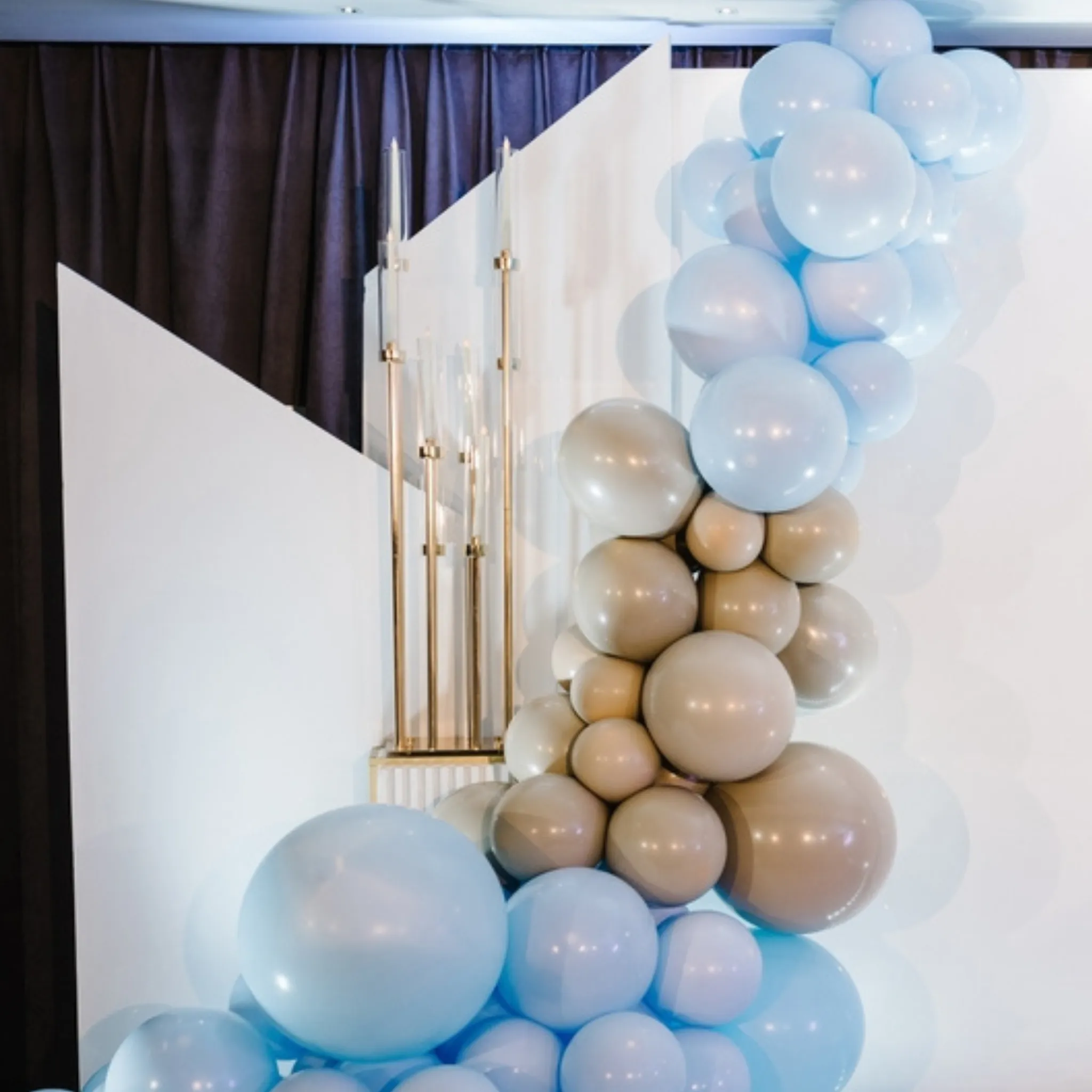 Baby Blue 18" Matte Large Round Latex Balloons | 10 pcs