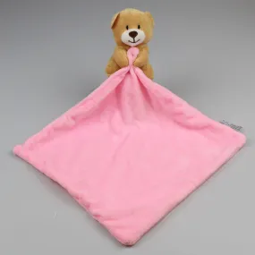 Baby Comforter - Pink with Teddy