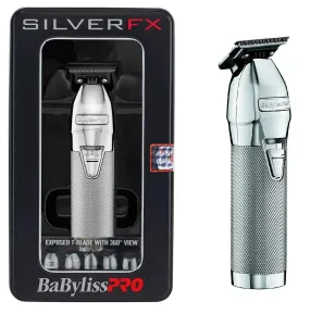 BaBylissPRO SilverFX Cordless Trimmer - Professional High-Performance Outlining and Detailing Tool