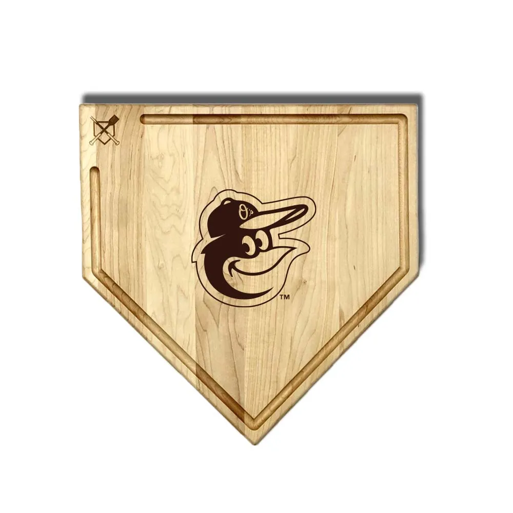 Baltimore Orioles Home Plate Cutting Boards | Multiple Sizes | Multiple Designs