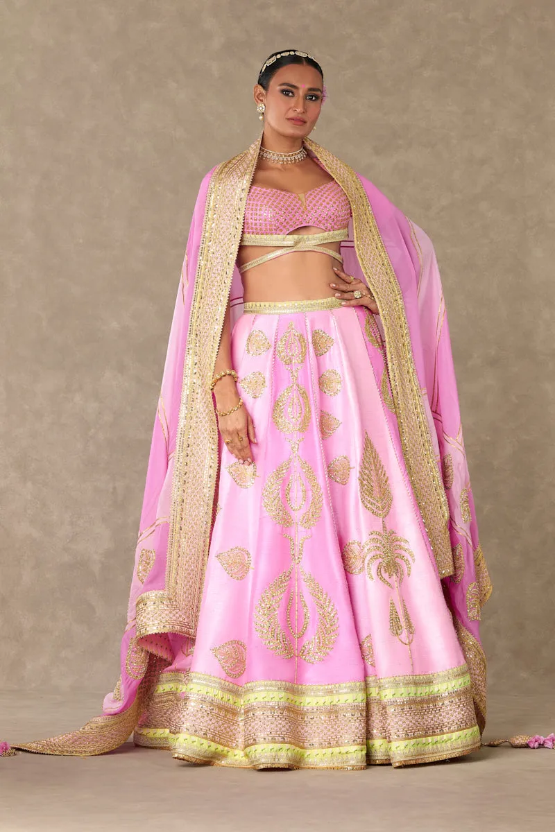 Barfi Pink Sitara Dil Lehenga Set