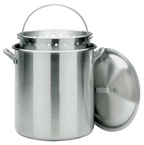 Bayou Classic 1200 Stock Pot, 120 qt Capacity, Aluminum :EA: QUANTITY: 1