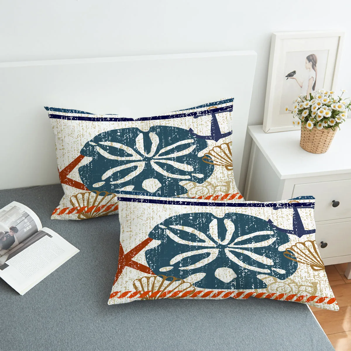 Beachy Sand Dollar Comforter Set