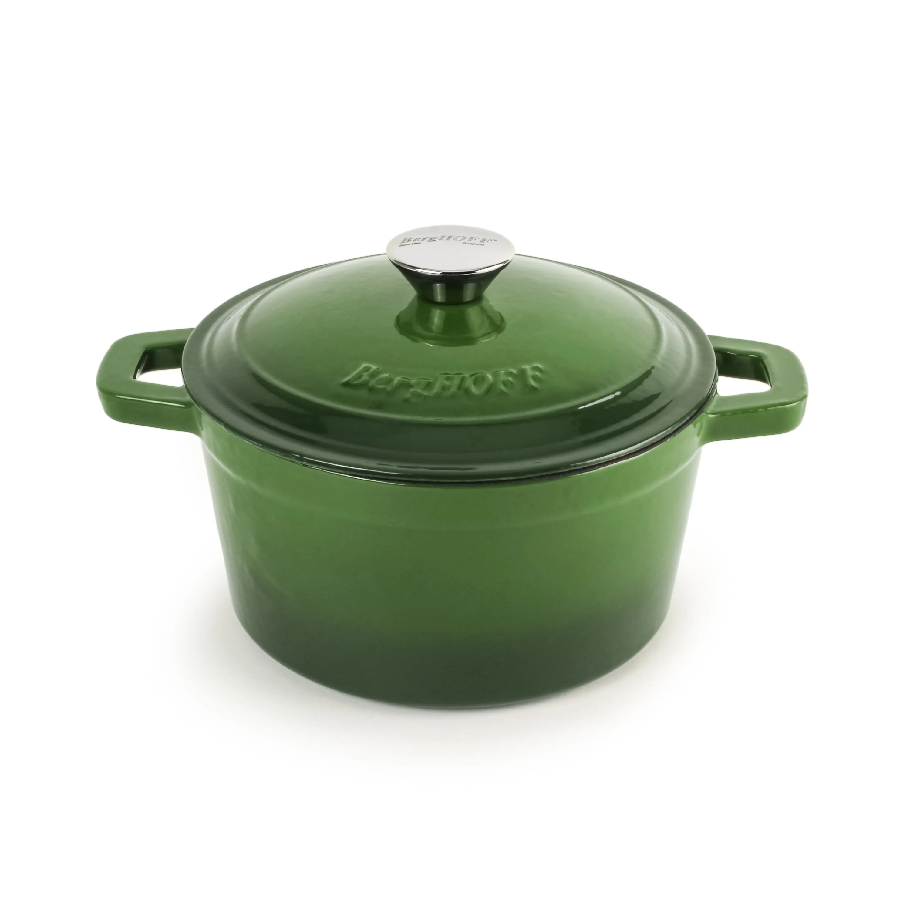 BergHOFF Neo 4pc Cast Iron Cookware Set, 3qt. & 7qt., Green