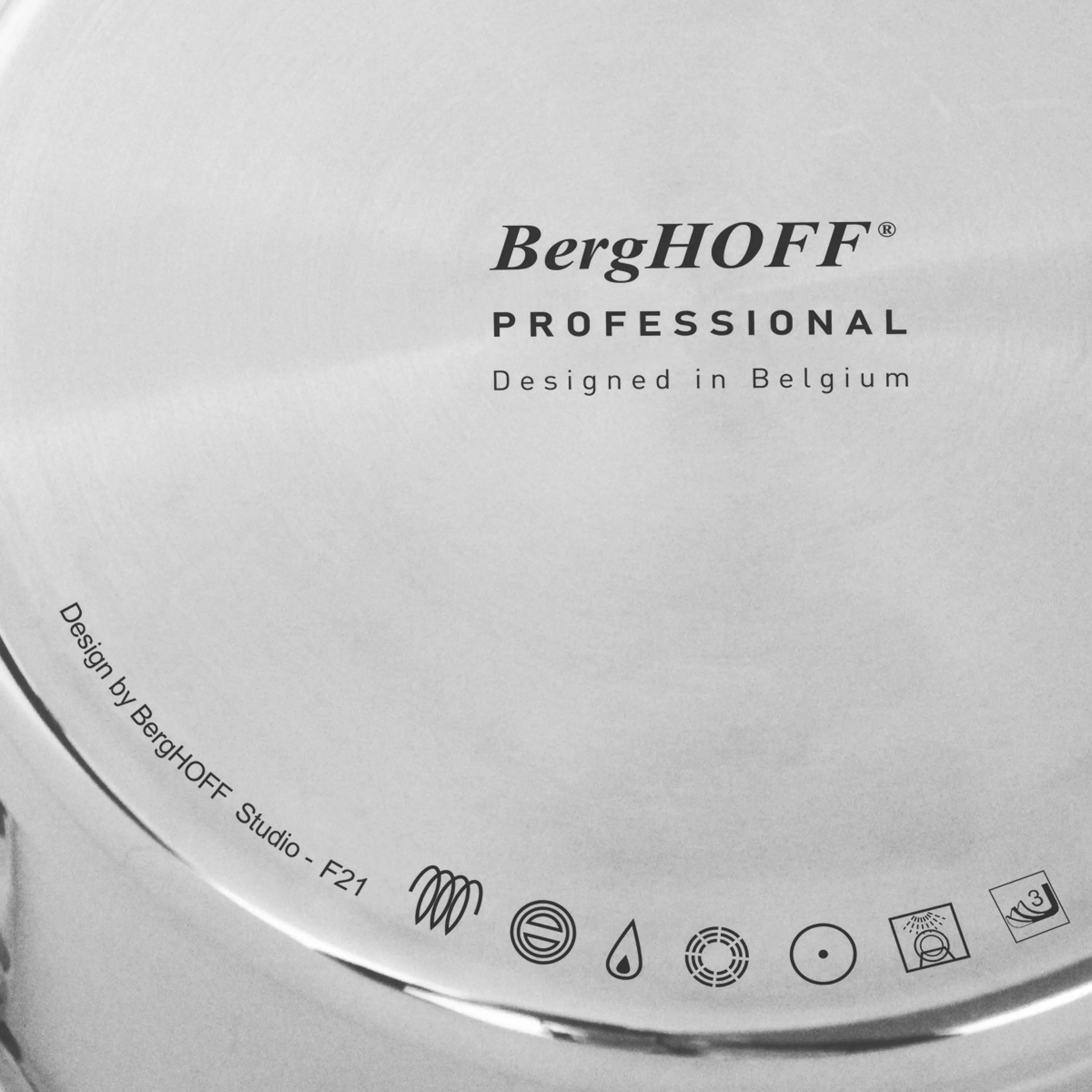 BergHOFF Professional 13pc Tri-Ply 18/10 Stainless Steel Cookware Set with SS Lids