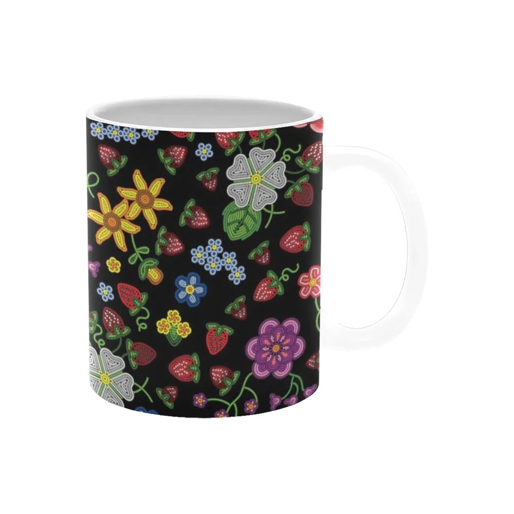 Berry Pop Midnight White Mug(11OZ)