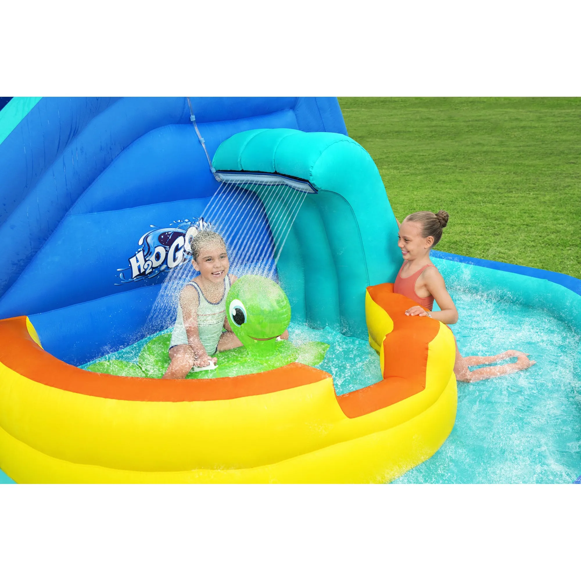 Bestway H2OGO! Wavetastic Kids Inflatable Water Park & Turtle Pool Ride-On Float