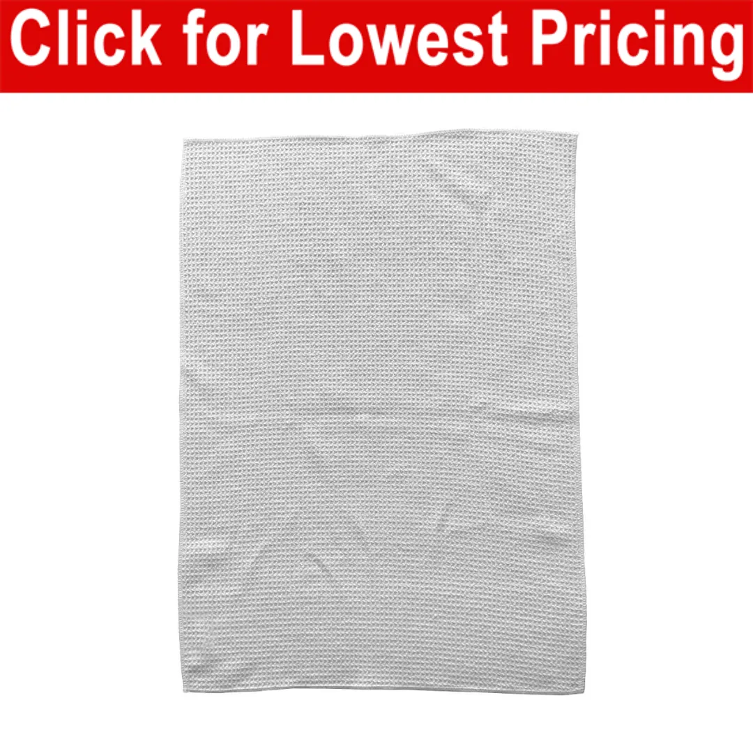 Blank White Sublimation Waffle Tea Towel