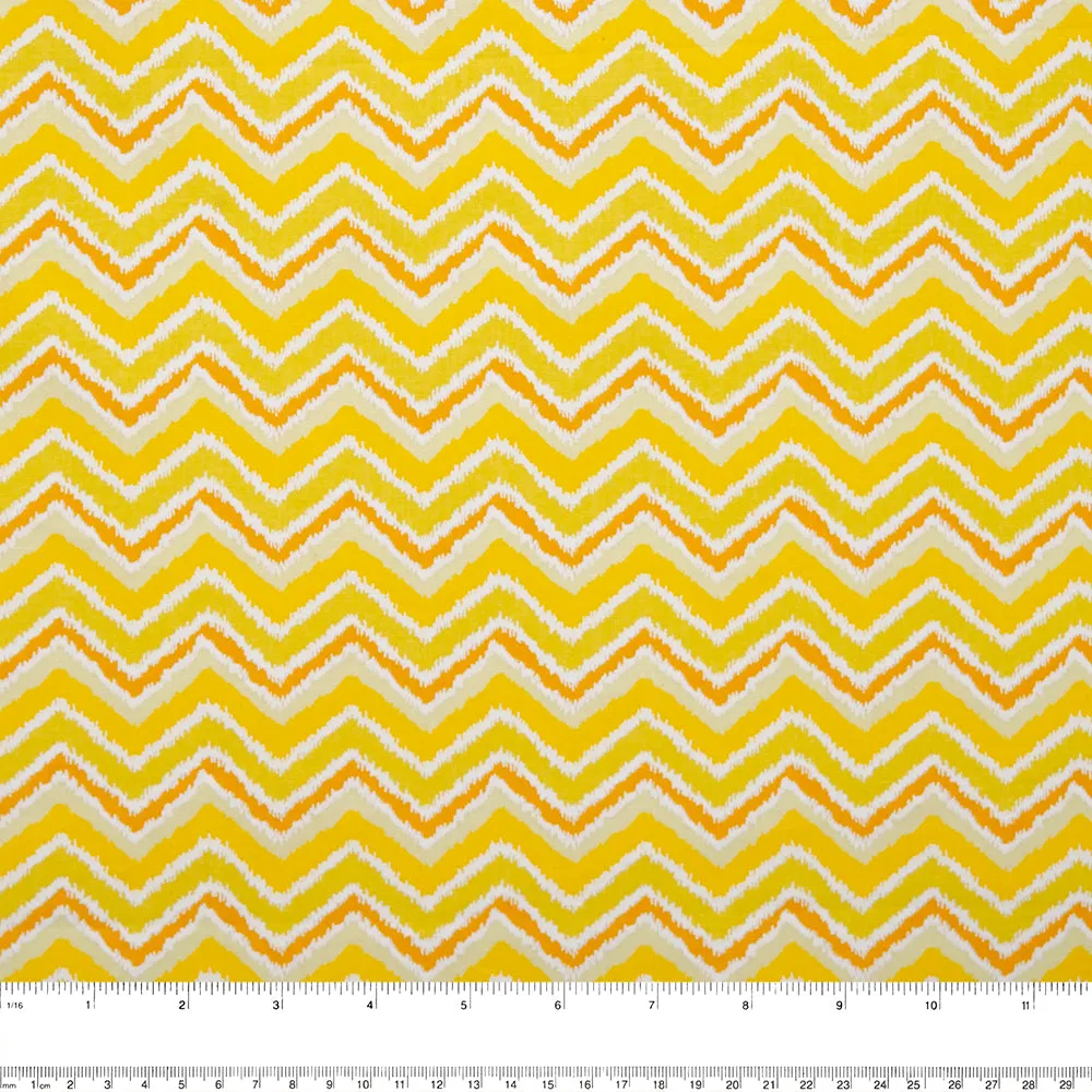 Blenders Cotton Print - Herringbone - Yellow