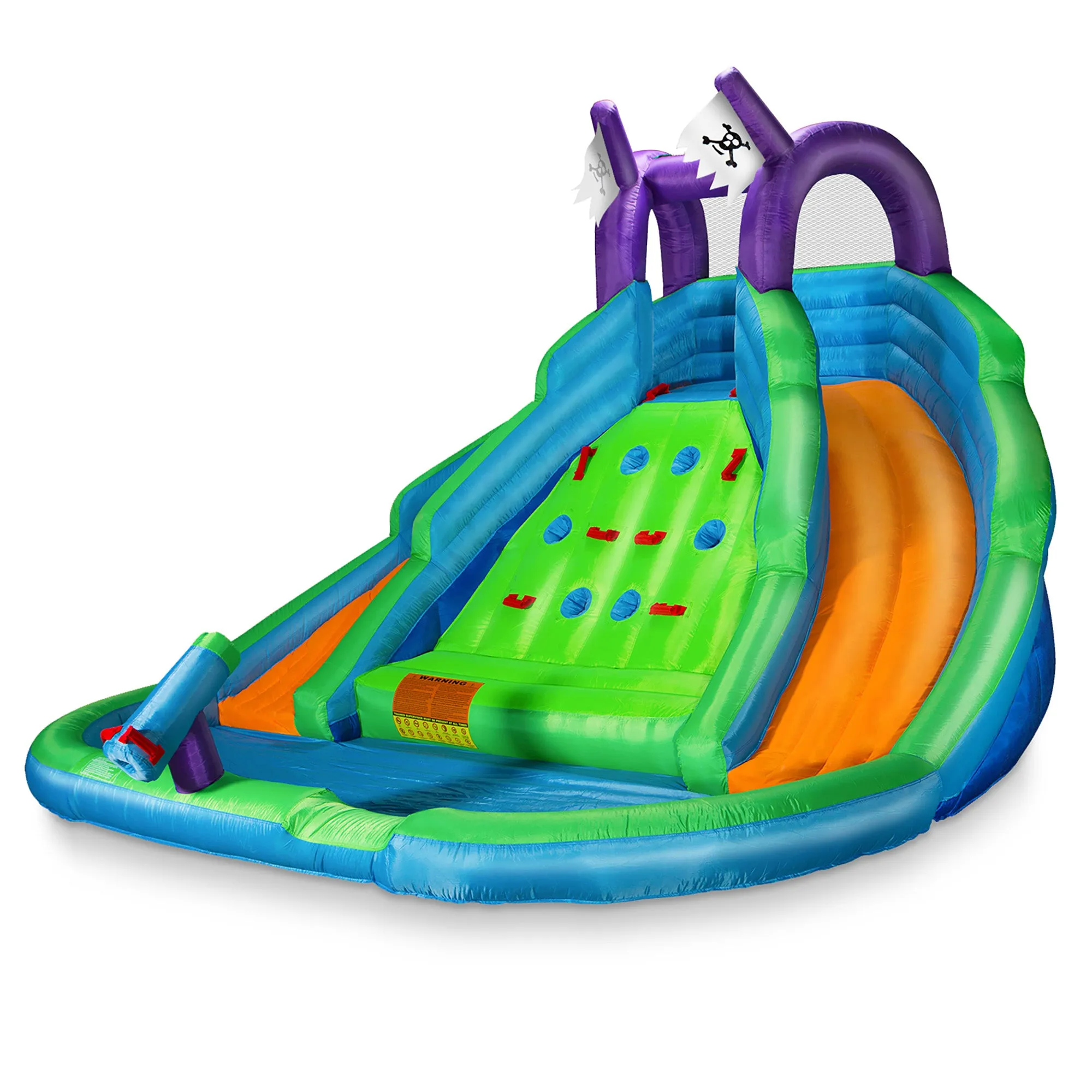 Bounce House w/ Climbing Wall, Water Slide, Pool, and Blower - Cloud 9