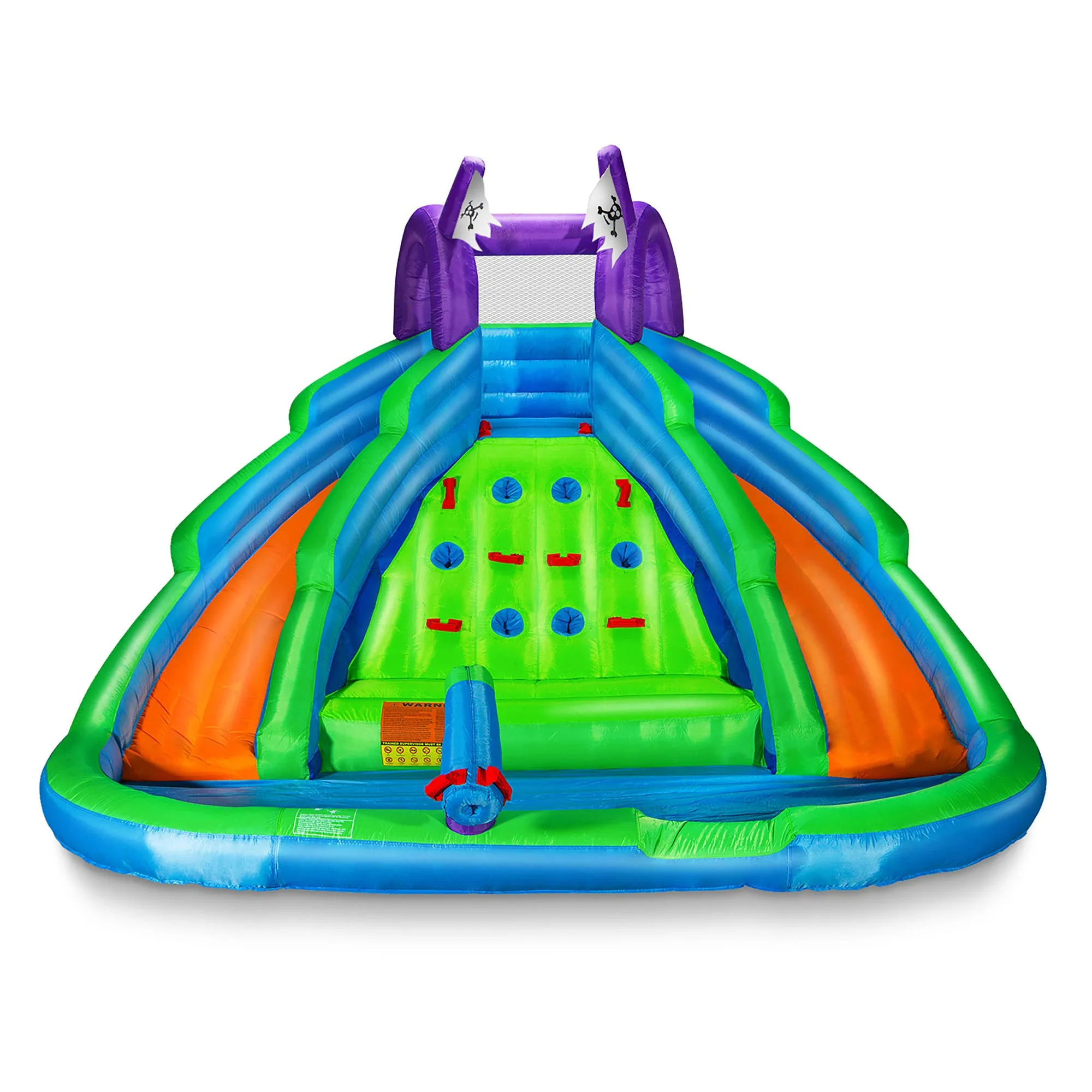 Bounce House w/ Climbing Wall, Water Slide, Pool, and Blower - Cloud 9