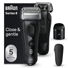 Braun Series 8 8560cc Electric Razor for Men, 4 1 Shaving Elements & Precision Long Hair Trimmer, 5in1 SmartCare Center, Close & Gentle Even on Dense Beards, Wet & Dry Electric Razor, 60min Runtime