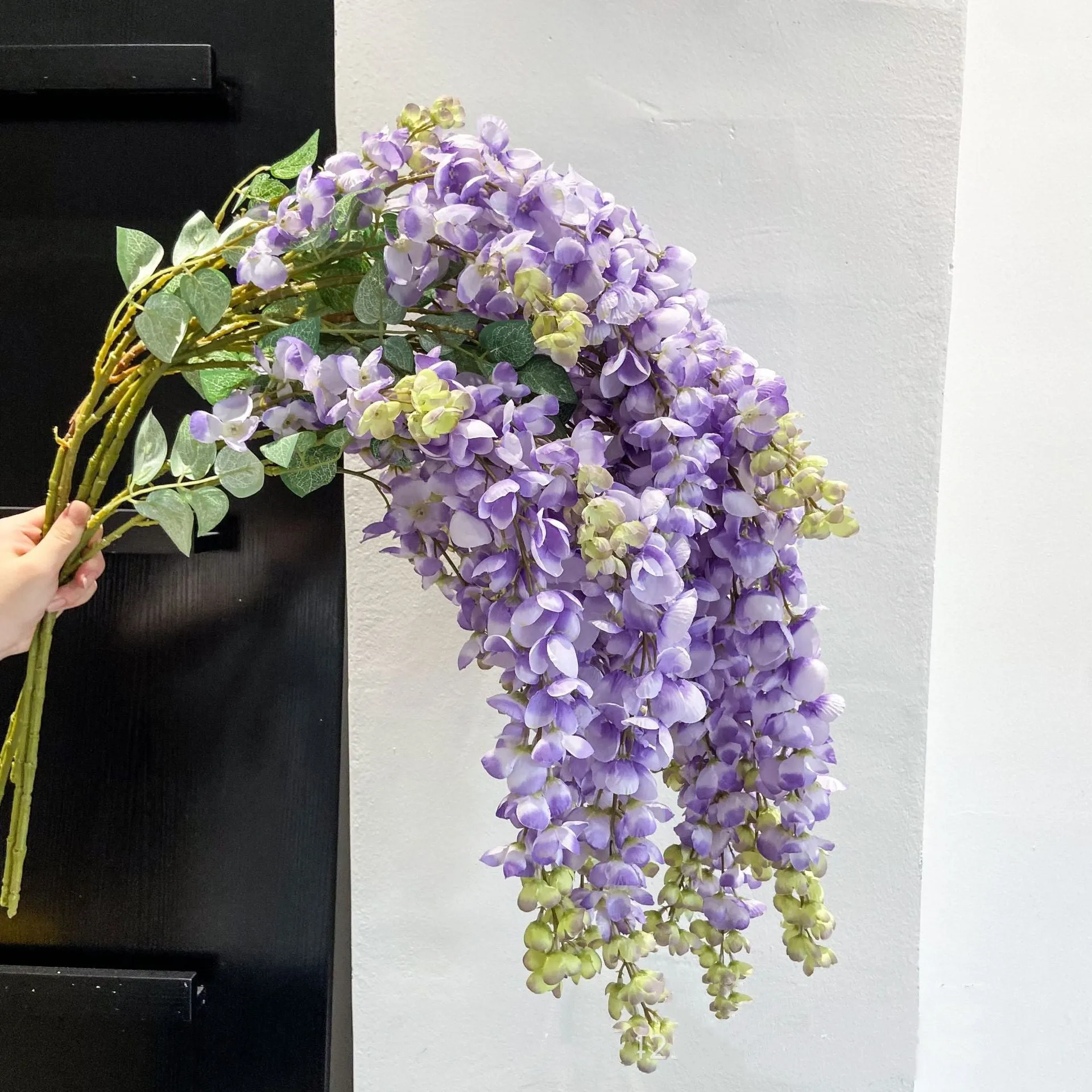 Bulk Exclusive Extra Long Wisteria Stems Hanging Flowers Violet Artificial Flowers for Tall Vases Wholesale