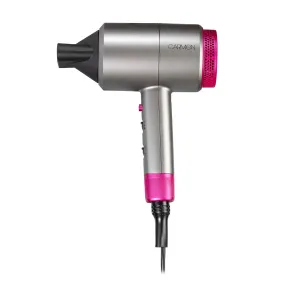 Carmen Professional Hair Dryer Neon DC - Graphite / Pink