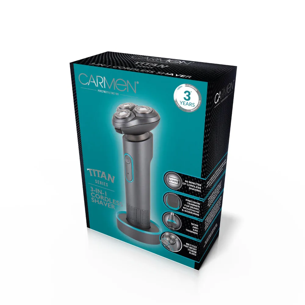 Carmen Titan Shaver Set  - Titanium