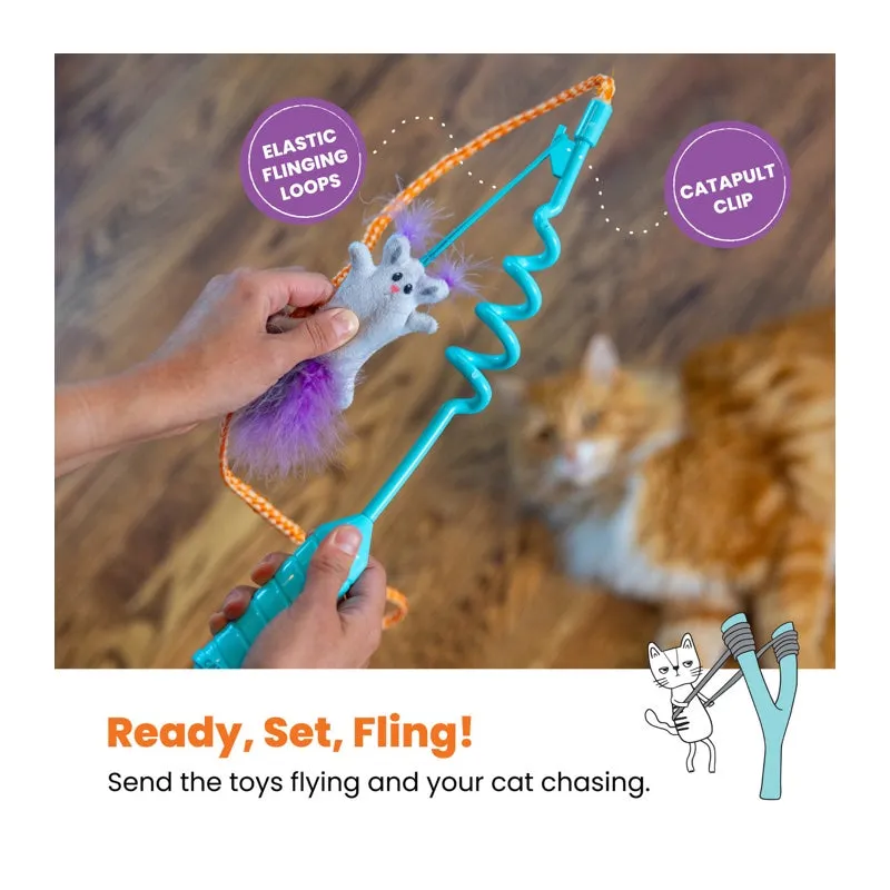 CatStages Cat-apult Spring Wand Teaser Wand