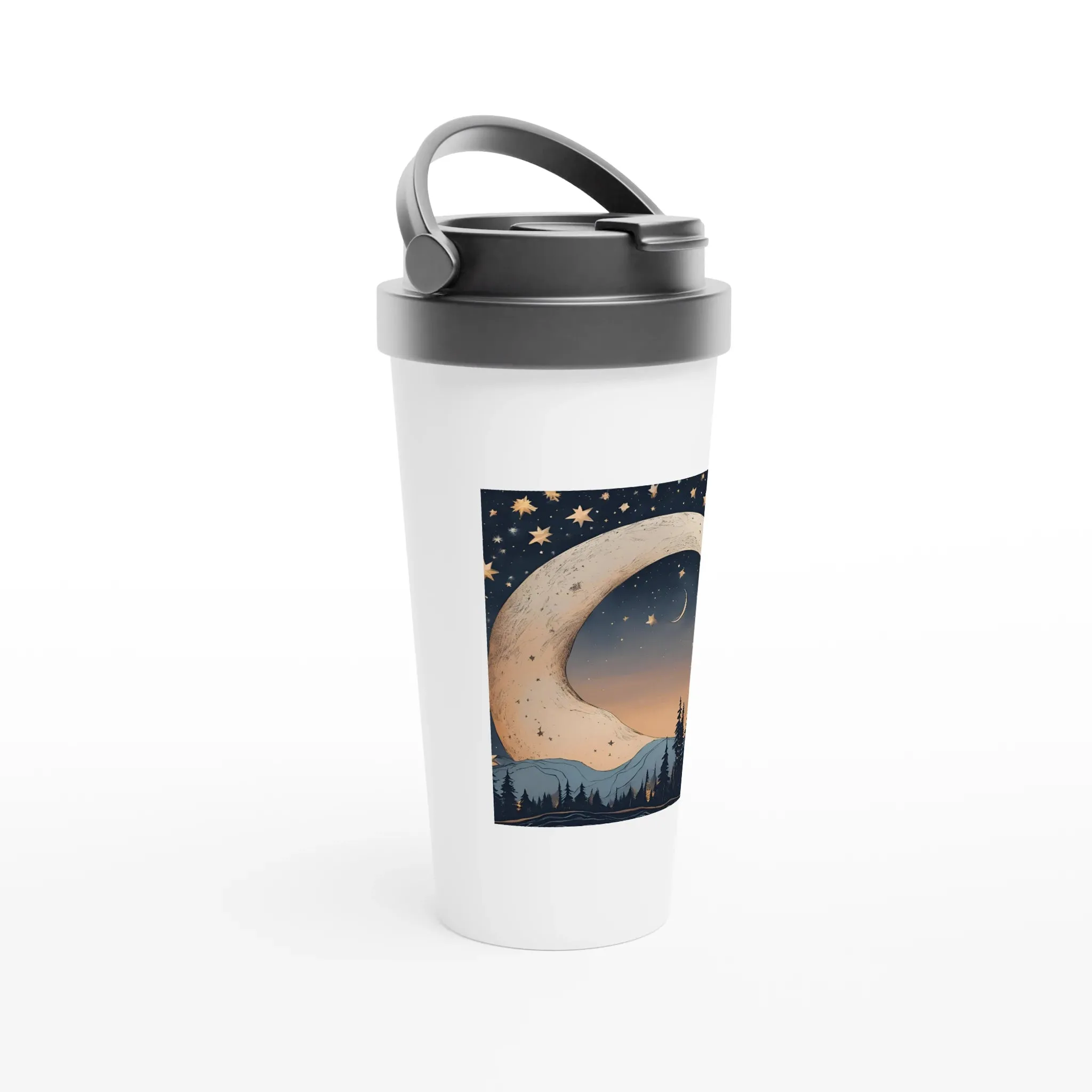 Coffee Tumbler | Moon & Stars Design