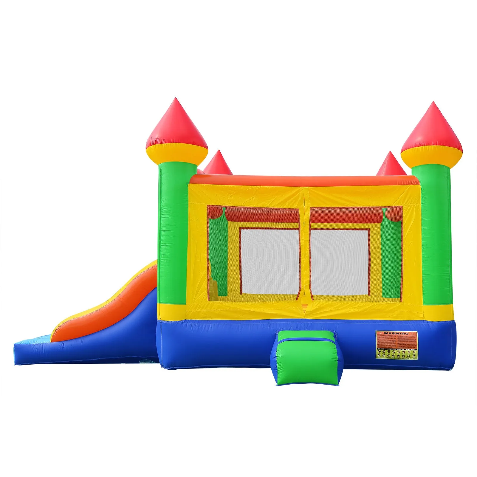 Commercial Bounce House with Double Slide and Climbing Wall