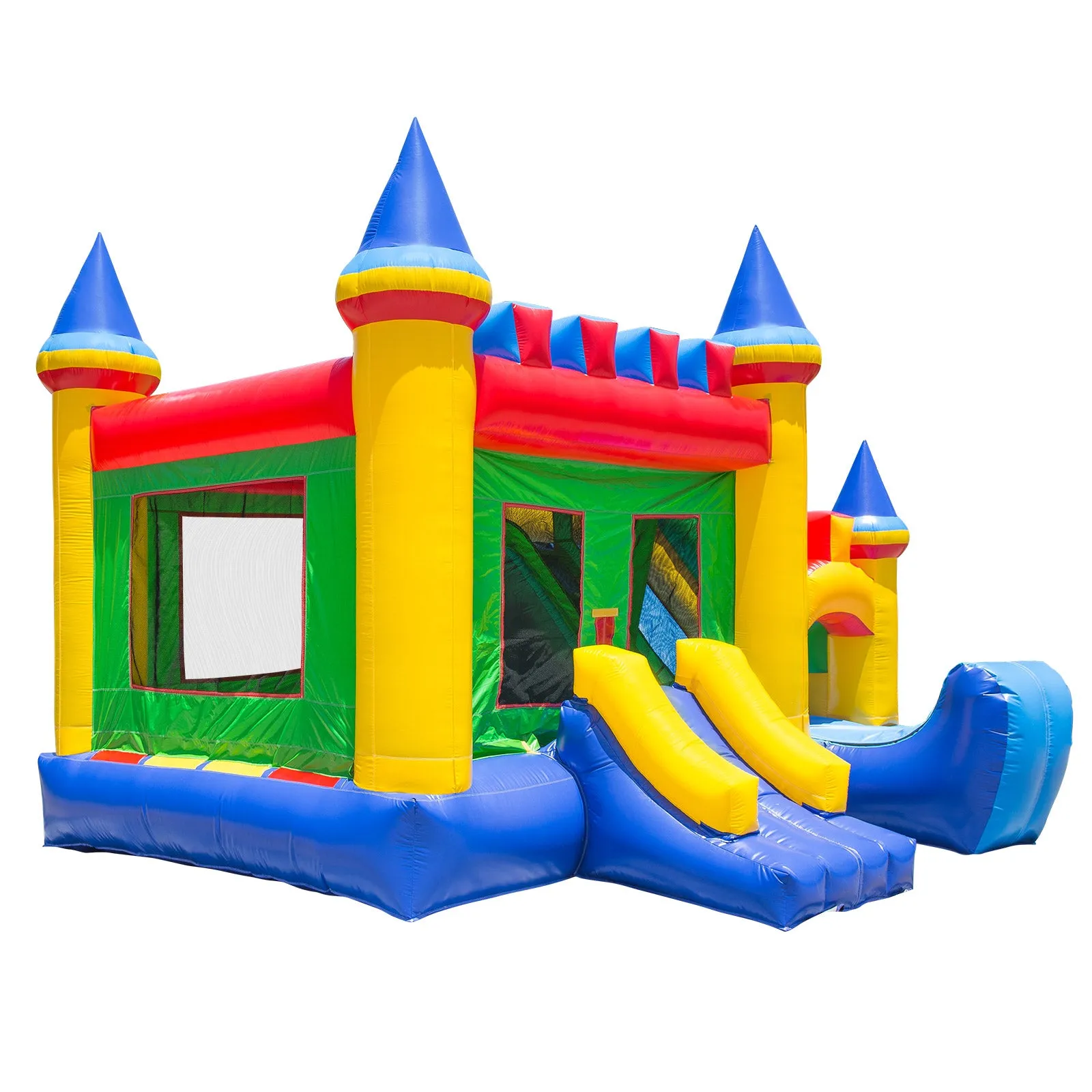 Commercial Castle Bounce House with Blower and Slide