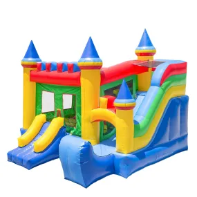 Commercial Castle Bounce House with Blower and Slide