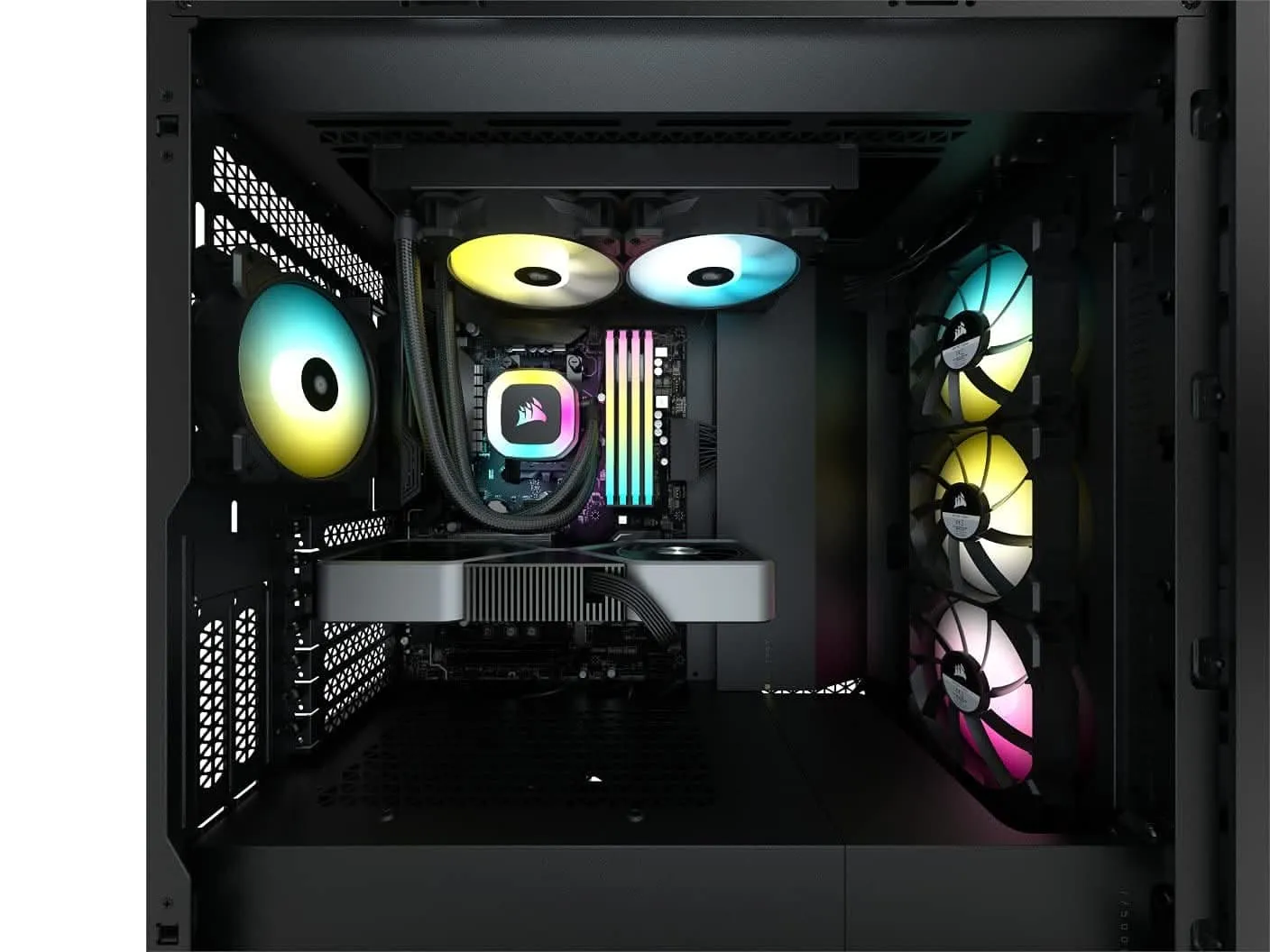 CORSAIR H100 240MM RGB AIO LIQUID COOLER