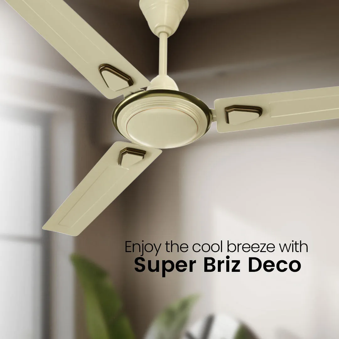 Crompton Surebreeze Super Briz Deco | Star Rated Ceiling Fan