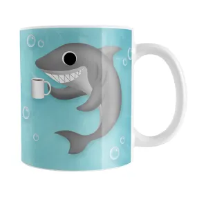 Cute Underwater Coffee Shark Mug