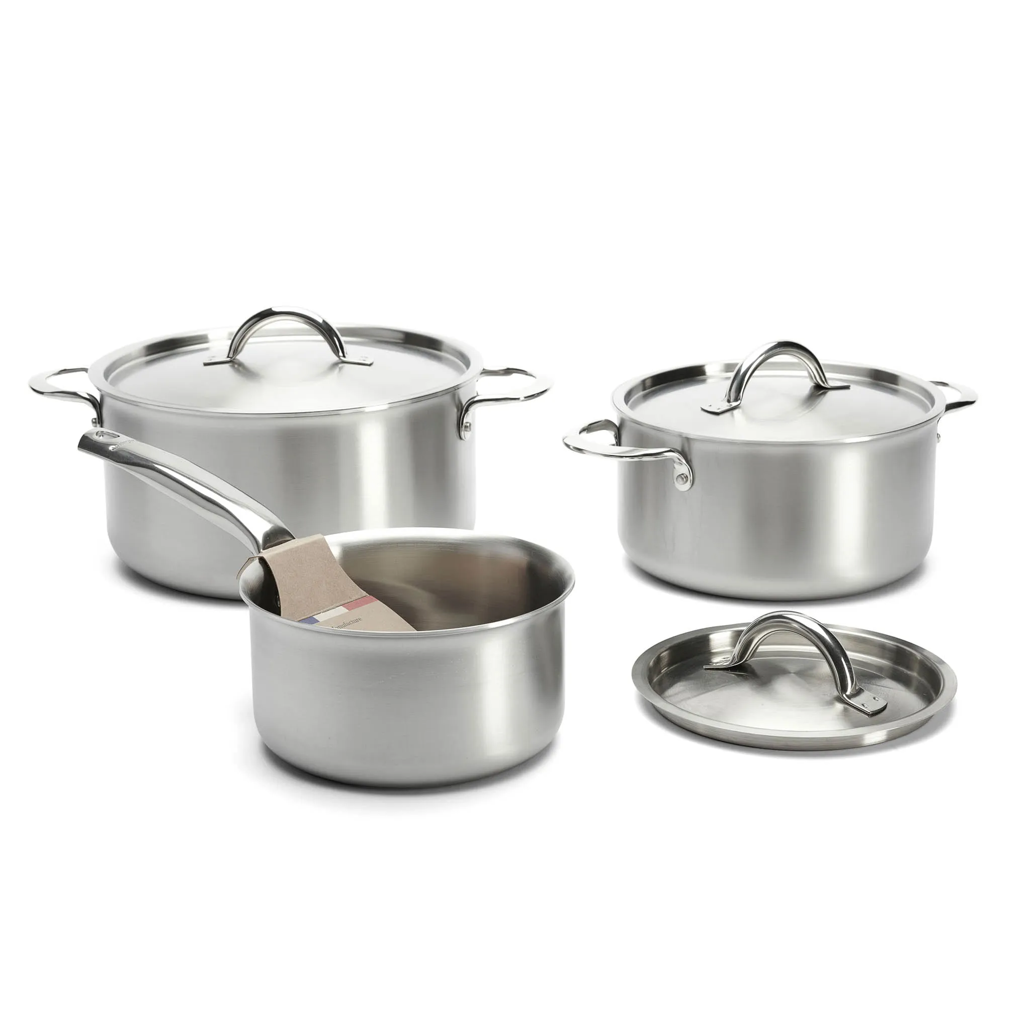 De Buyer Alchimy 3 Piece Cookware Set with Lids