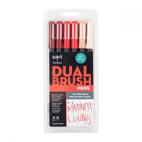 Dual Brush Pen Art Markers: 6-Pack | Tombow