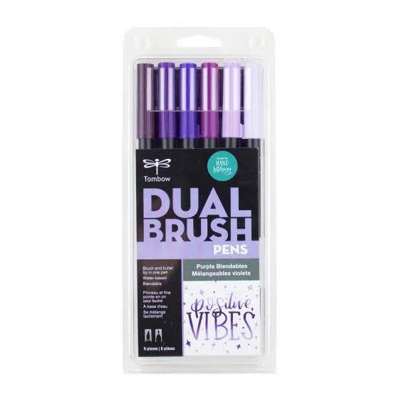 Dual Brush Pen Art Markers: 6-Pack | Tombow