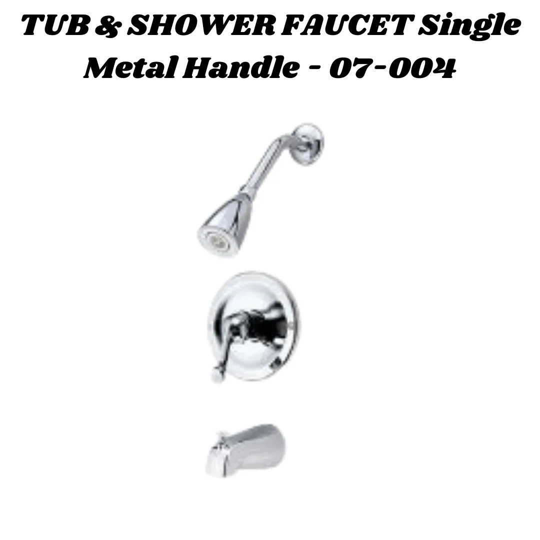 Elegant Finish, Chrome Shower and Tub, Single Chrome Handle, Mixer - CHGM100